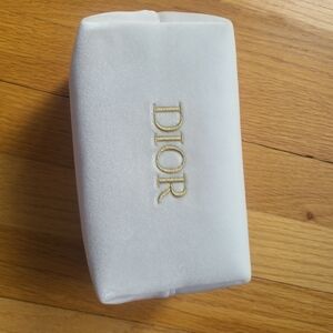 Dior White and Gold Pouch
